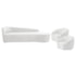 Kit Divã Recamier Orgânico França 180cm Lado Direito e 2 Poltronas Amore Bouclé Branco