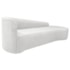 Kit Divã Recamier Orgânico França 180cm Lado Direito e 2 Poltronas Amore Bouclé Branco