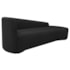 Kit Divã Recamier Orgânico França 180cm Lado Direito e 2 Poltronas Amore Bouclé Preto