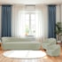 Kit Divã Recamier Orgânico França 180cm Lado Direito e 2 Poltronas Amore Bouclé Verde Oliva