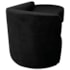 Kit Divã Recamier Orgânico França 180cm Lado Direito e 2 Poltronas Amore Linho Preto