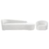 Kit Divã Recamier Orgânico França 180cm Lado Direito e Poltrona Amore Bouclé Branco