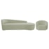 Kit Divã Recamier Orgânico França 180cm Lado Direito e Poltrona Amore Bouclé Verde Oliva
