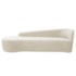 Kit Divã Recamier Orgânico França 180cm Lado Esquerdo e 2 Poltronas Amore Bouclé Bege