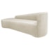 Kit Divã Recamier Orgânico França 180cm Lado Esquerdo e 2 Poltronas Amore Bouclé Bege