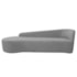 Kit Divã Recamier Orgânico França 180cm Lado Esquerdo e 2 Poltronas Amore Bouclé Cinza