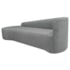 Kit Divã Recamier Orgânico França 180cm Lado Esquerdo e 2 Poltronas Amore Bouclé Cinza