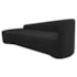 Kit Divã Recamier Orgânico França 180cm Lado Esquerdo e 2 Poltronas Amore Bouclé Preto