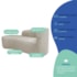 Kit Divã Recamier Orgânico França 180cm Lado Esquerdo e 2 Poltronas Amore Linho Bege