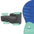 Kit Divã Recamier Orgânico França 180cm Lado Esquerdo e 2 Poltronas Amore Linho Cinza Escuro