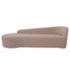 Kit Divã Recamier Orgânico França 180cm Lado Esquerdo e 2 Poltronas Amore Linho Rosê