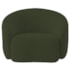 Kit Divã Recamier Orgânico França 180cm Lado Esquerdo e 2 Poltronas Amore Linho Verde