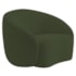 Kit Divã Recamier Orgânico França 180cm Lado Esquerdo e 2 Poltronas Amore Linho Verde