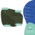 Kit Divã Recamier Orgânico França 180cm Lado Esquerdo e 2 Poltronas Amore Linho Verde