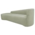 Kit Divã Recamier Orgânico França 200cm Lado Esquerdo e 2 Poltronas Amore Bouclé Verde Oliva