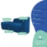 Kit Divã Recamier Orgânico França 200cm Lado Esquerdo e 2 Poltronas Amore Linho Azul Royal