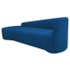 Kit Divã Recamier Orgânico França 200cm Lado Esquerdo e 2 Poltronas Amore Linho Azul Royal