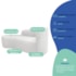 Kit Divã Recamier Orgânico França 200cm Lado Esquerdo e Poltrona Amore Bouclé Branco