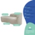 Kit Divã Recamier Orgânico França 200cm Lado Esquerdo e Poltrona Amore Linho Bege