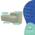 Kit Divã Recamier Orgânico França 220cm Lado Esquerdo e 2 Poltronas Amore Bouclé Verde Oliva