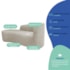 Kit Divã Recamier Orgânico França 220cm Lado Esquerdo e 2 Poltronas Amore Linho Bege