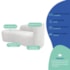 Kit Divã Recamier Orgânico França 220cm Lado Esquerdo e Poltrona Amore Bouclé Branco