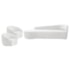 Kit Divã Recamier Orgânico França 250cm Lado Esquerdo e 2 Poltronas Amore Bouclé Branco