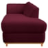 Kit Diva Recamier Vanessa 160cm Lado Direito e 01 Poltrona Laura Suede Bordo