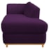 Kit Diva Recamier Vanessa 185cm Lado Direito e 01 Poltrona Laura Suede Roxo