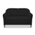 Kit Namoradeira Recamier Sofá mais 02 Poltrona Julia Pés Luís Xv Com Botonê Quarto Sala de Estar Recepção Corano Preto - AM Decor