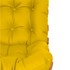 Kit Poltrona e Puff Costela Base Fixa Corano Amarelo - Amarena