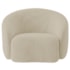 Kit Recamier Curvo Amsterdã 120cm e Poltrona Amore Luxo Bouclê Bege