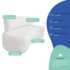 Kit Recamier Curvo Amsterdã 120cm e Poltrona Amore Luxo Bouclê Branco