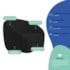 Kit Recamier Curvo Amsterdã 120cm e Poltrona Amore Luxo Bouclê Preto