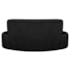 Kit Recamier Curvo Amsterdã 120cm e Poltrona Amore Luxo Linho Preto
