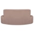Kit Recamier Curvo Amsterdã 120cm e Poltrona Amore Luxo Linho Rose