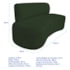 Kit Recamier Curvo Amsterdã 120cm e Poltrona Amore Luxo Linho Verde