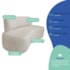 Kit Recamier Curvo Amsterdã 140cm e Poltrona Amore Luxo Linho Bege