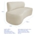 Kit Recamier Curvo Amsterdã 180cm e Poltrona Amore Luxo Bouclé Bege
