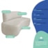 Kit Recamier Curvo Amsterdã 180cm e Poltrona Amore Luxo Linho Bege
