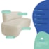 Kit Recamier Curvo Amsterdã 200cm e Poltrona Amore Luxo Bouclé Bege