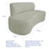 Kit Recamier Curvo Amsterdã 200cm e Poltrona Amore Luxo Bouclé Verde Oliva