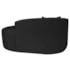 Kit Recamier Curvo Sala de Estar Inglaterra 150cm Lado Direito e 2 Poltronas Orgânica Luxo Amore Bouclé Preto