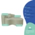 Kit Recamier Curvo Sala de Estar Inglaterra 150cm Lado Direito e 2 Poltronas Orgânica Luxo Amore Bouclé Verde Oliva
