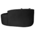 Kit Recamier Curvo Sala de Estar Inglaterra 150cm Lado Direito e 2 Poltronas Orgânica Luxo Amore Linho Preto