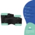 Kit Recamier Curvo Sala de Estar Inglaterra 150cm Lado Direito e 2 Poltronas Orgânica Luxo Luiza Max Bouclé Preto