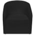 Kit Recamier Curvo Sala de Estar Inglaterra 150cm Lado Direito e 2 Poltronas Orgânica Luxo Luiza Max Bouclé Preto
