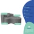 Kit Recamier Curvo Sala de Estar Inglaterra 150cm Lado Direito e 2 Poltronas Orgânica Luxo Luiza Max Bouclé Cinza