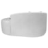 Kit Recamier Curvo Sala de Estar Inglaterra 150cm Lado Direito e 2 Poltronas Orgânica Luxo Luiza Max Bouclé Branco