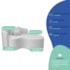 Kit Recamier Curvo Sala de Estar Inglaterra 150cm Lado Direito e 2 Poltronas Orgânica Luxo Luiza Max Bouclé Branco